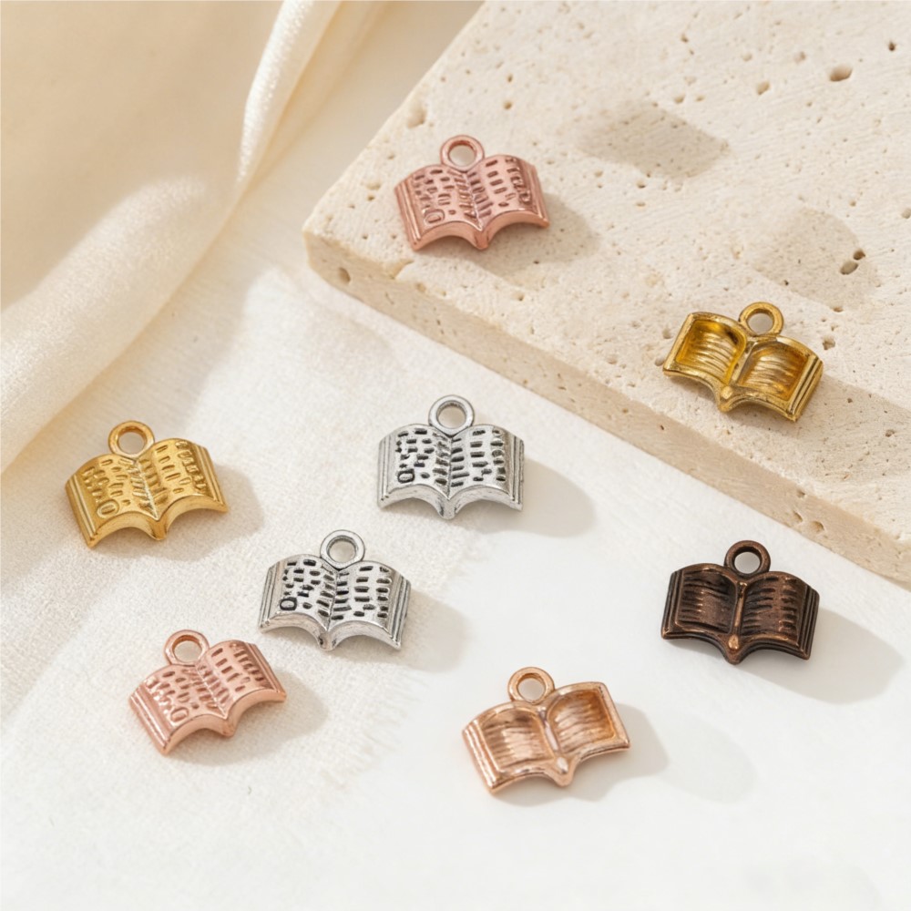 Jewelry Making Books - 10/20/100 Stück Charms, offenes Buch, 12