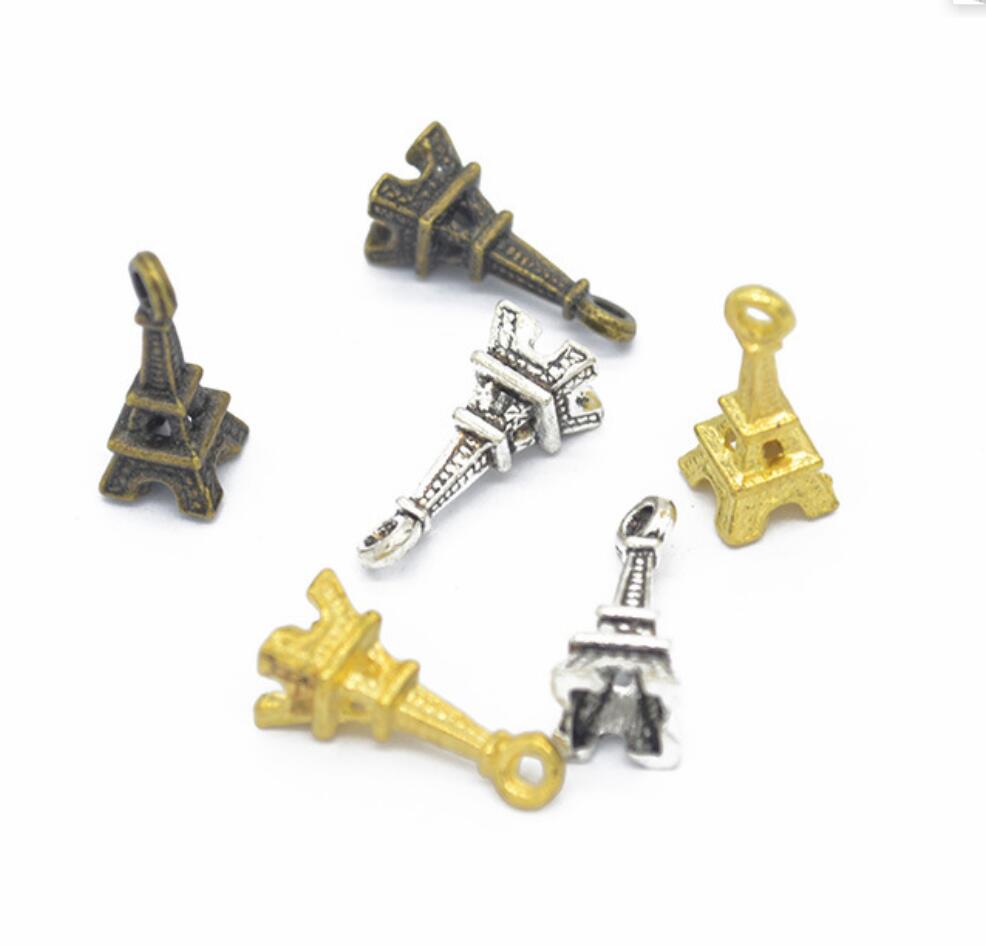 Jewelry Making Paris - 120 Stück Charms Eiffelturm Paris 17x7mm