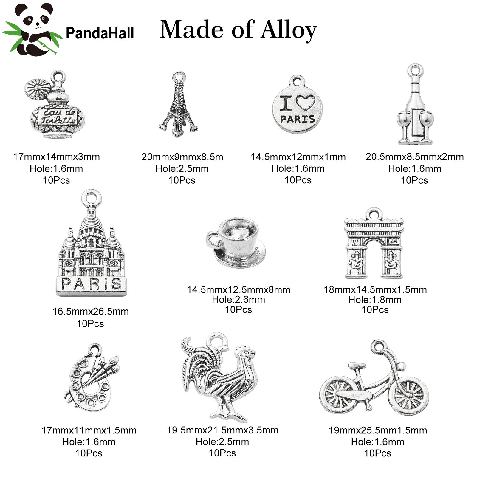 Jewelry Making Paris - PandaHall 100 Stück 10 Stile Antike