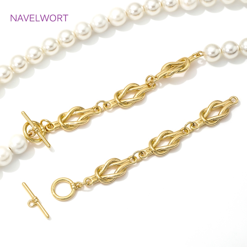 Jewelry Making Essentials - 18K vergoldete OT-Verschlüsse, Knebelverschluss für die