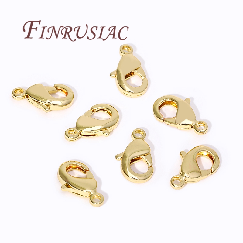Jewelry Making Gold - 18K vergoldete Karabinerverschlüsse für Armbänder, Federverschlüsse