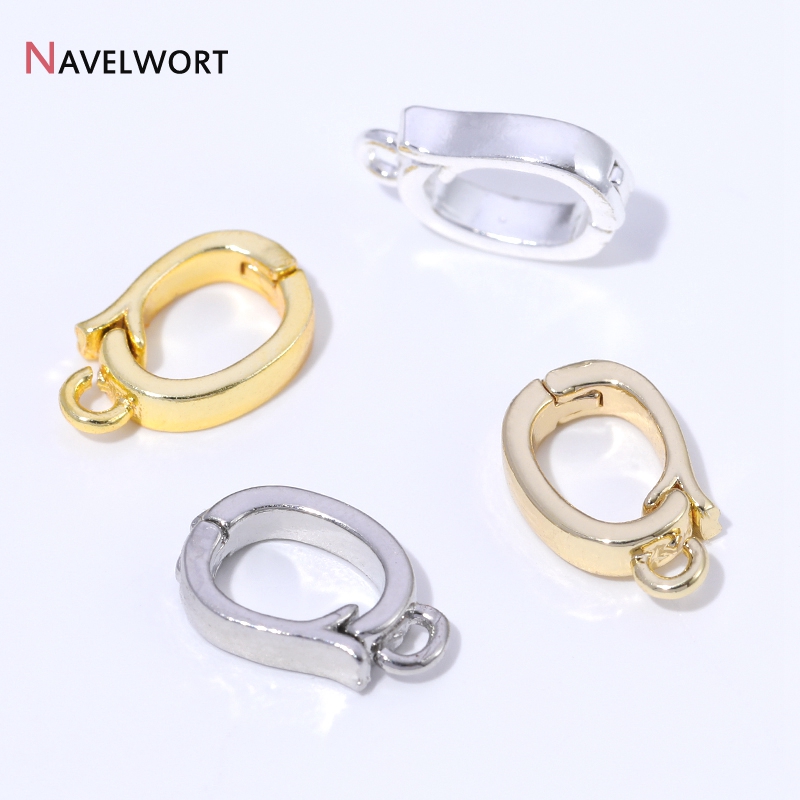 Jewelry Making Gold - 14K/18K vergoldete Messing-Metall-Halskettenverzierungen mit Scharnier für