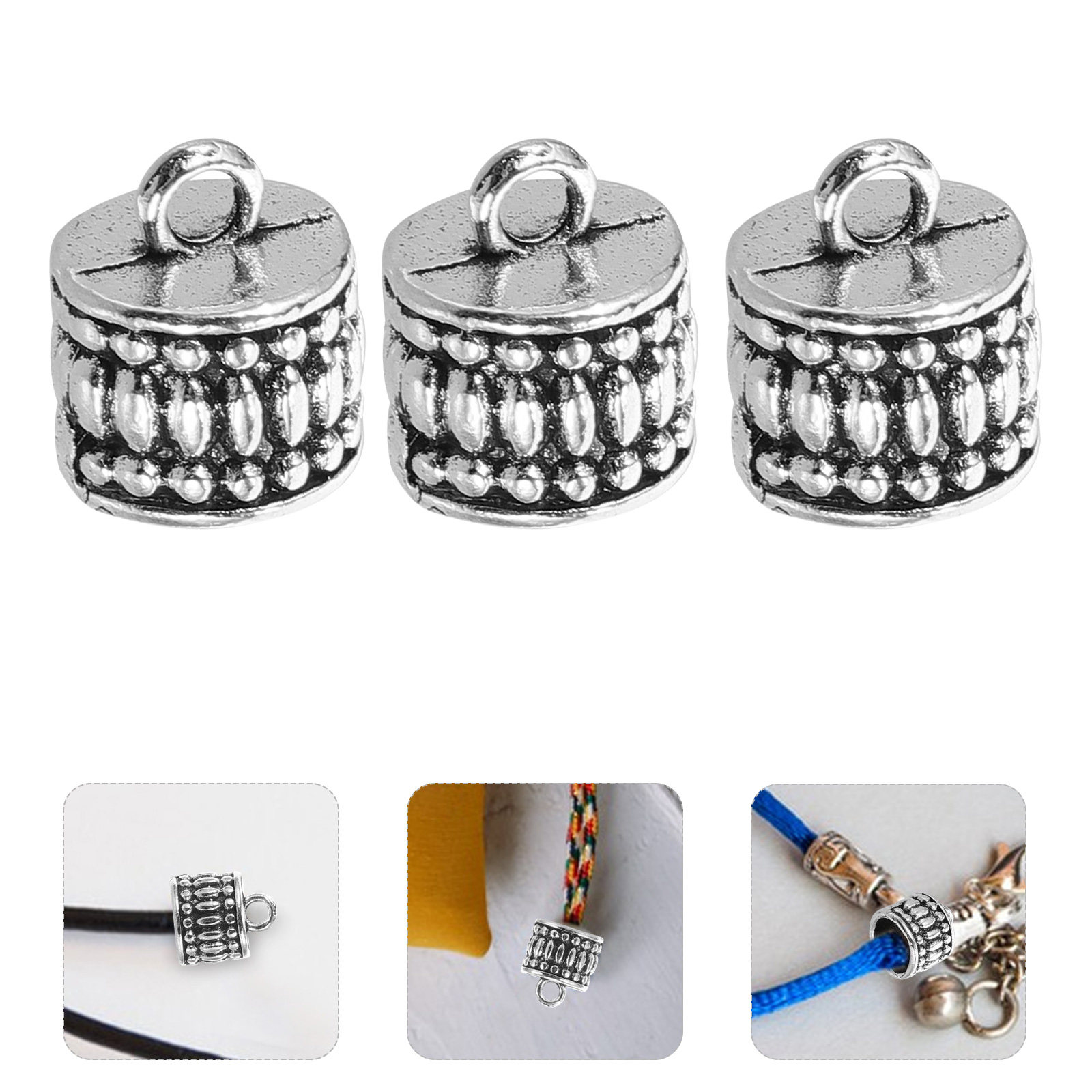 Jewelry Making Diy Kit - 20 Stück tibetische Silberanhänger Metallperlen Multifunktionales