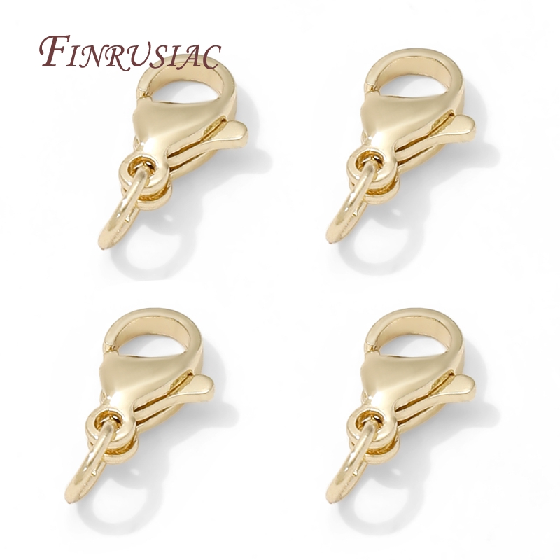 Jewelry Making Gold - Edelstahl vergoldet 10 mm Karabinerverschlüsse, Schlösser