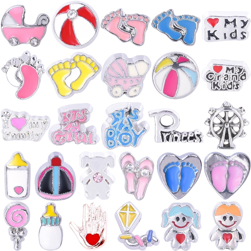 Jewelry Making Books - 40 Stück/Set schwimmende Medaillons für Babys,