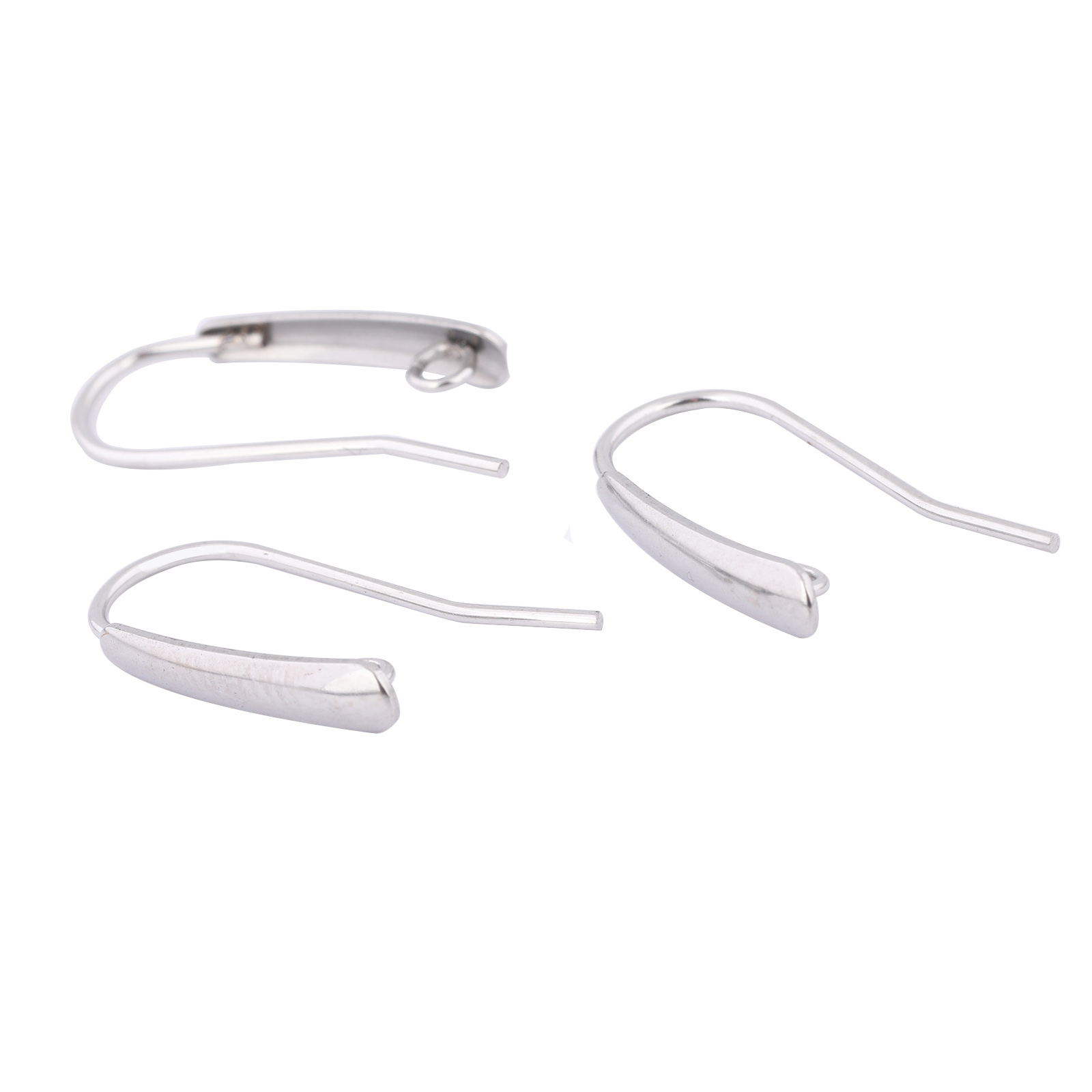 Jewelry Making Essentials - 40 Stück Edelstahl-Ohrringhaken mit Schlaufe, DIY-Ohrdraht-Verschlüsse