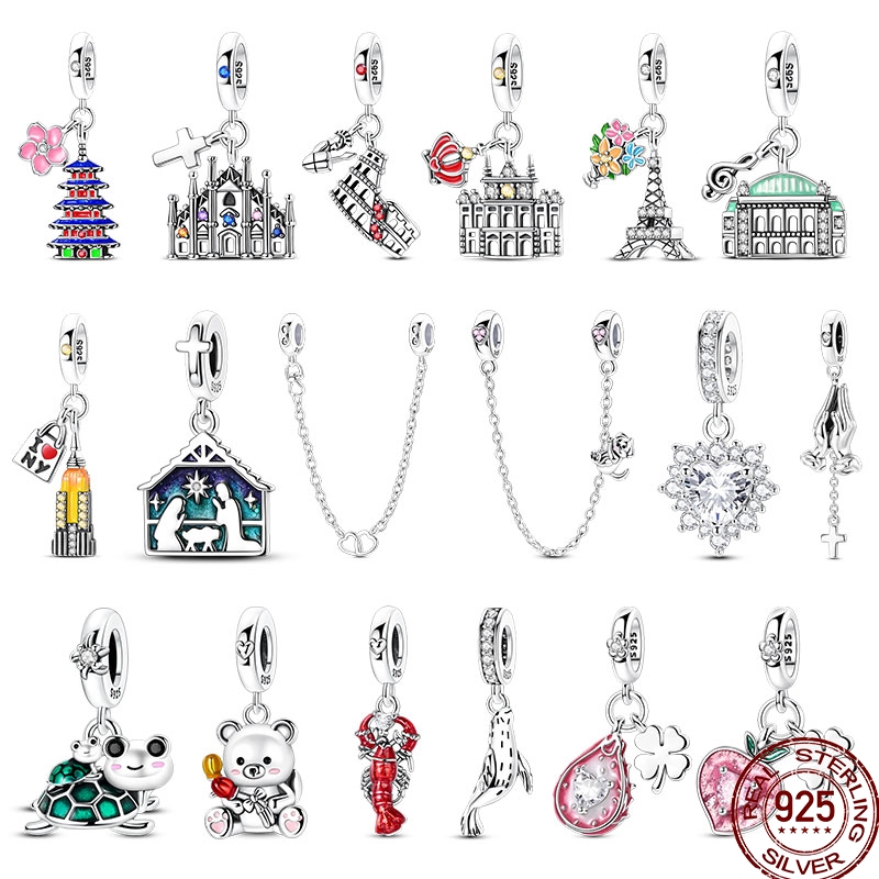 Jewelry Making Paris - Neuer 100 % 925er Sterlingsilber-Anhänger „Paris