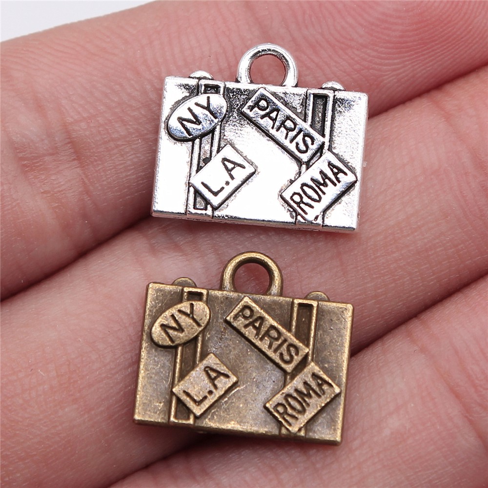 Jewelry Making Paris - WYSIWYG 5 stücke 15x16mm Charme Reisetaschen