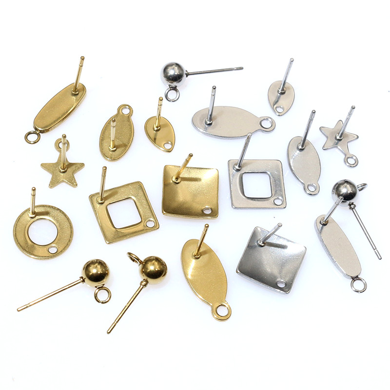 Jewelry Making Essentials - 20 Stück Edelstahl Handwerk Ohrring Studs