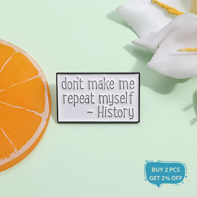 Emaille-Anstecknadel „Don't Ma – Jewelry Making History Bewertung und Preis