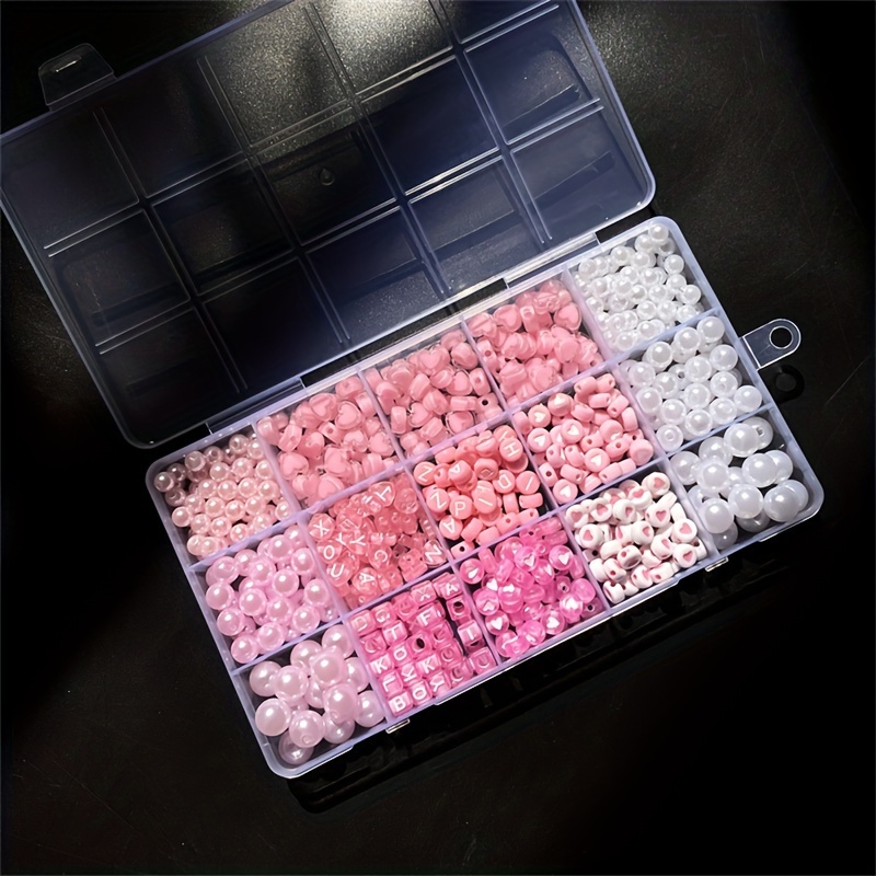 10-teilige rosa Alphabet-Box,  – Jewelry Making Degree Bewertung und Preis