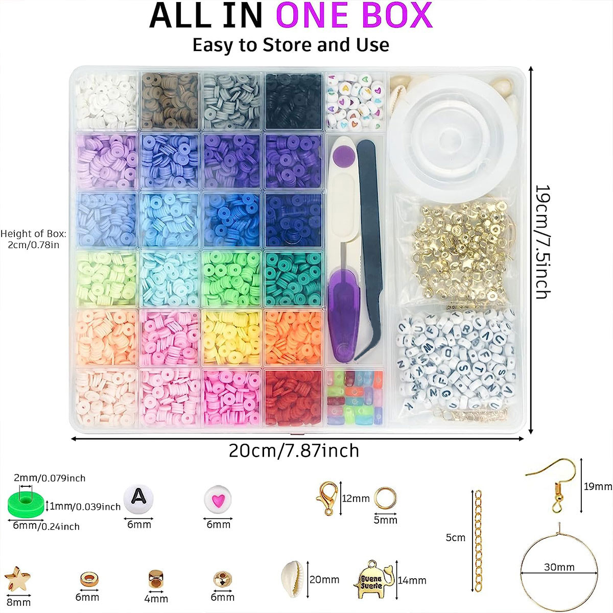 6000 Stück, 24 Farben, flache, – Jewelry Making Online Bewertung und Preis