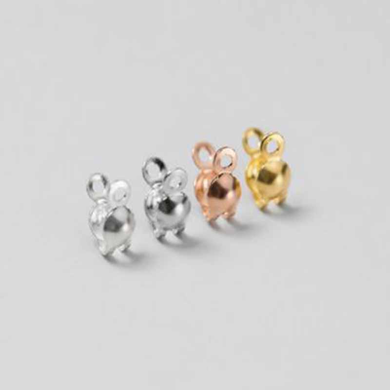 4 Stück Echte Reine 925 Sterli – Jewelry Making Gold Bewertung und Preis