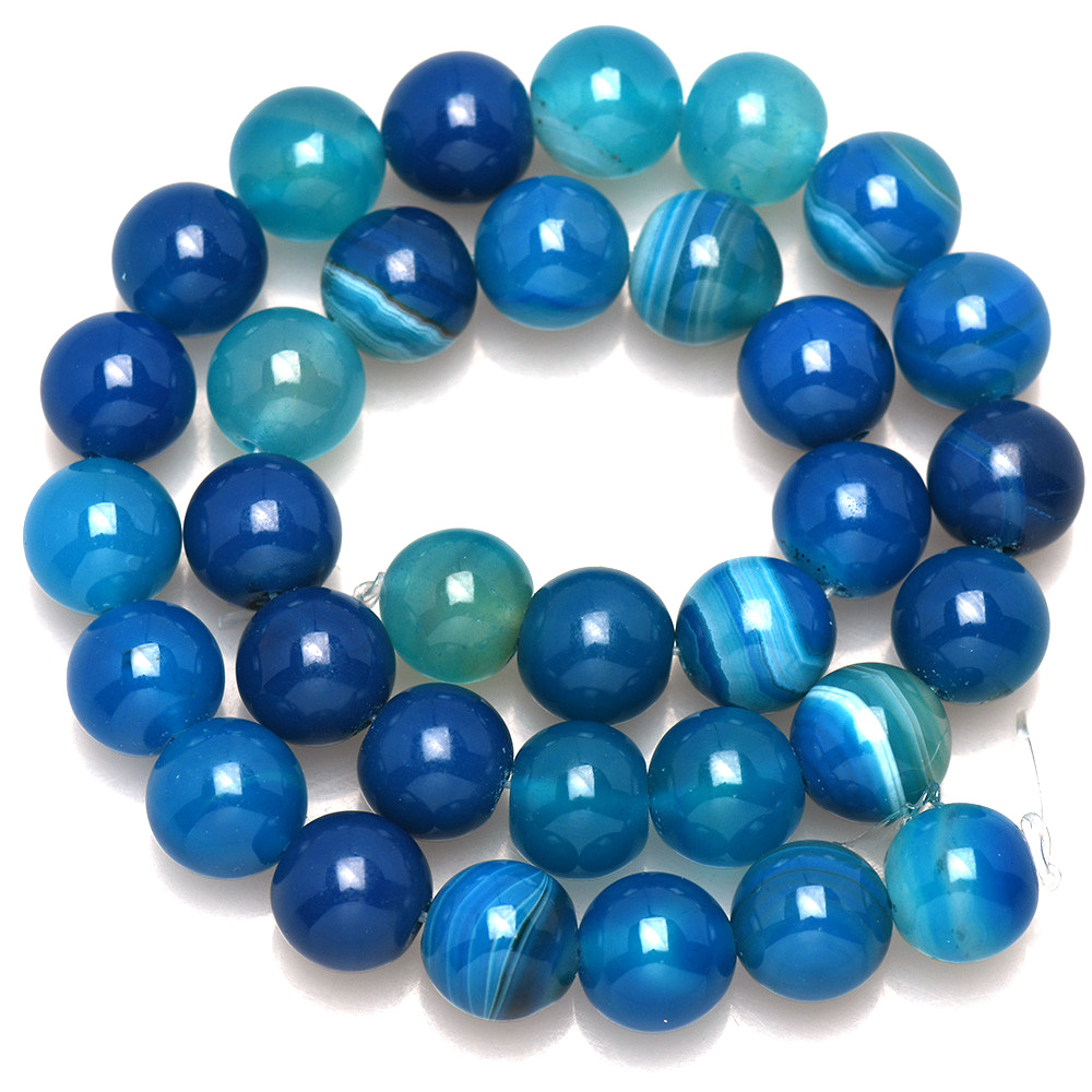 Naturstein gebänderte blaue Sp – Jewelry Making Gemstones Bewertung und Preis