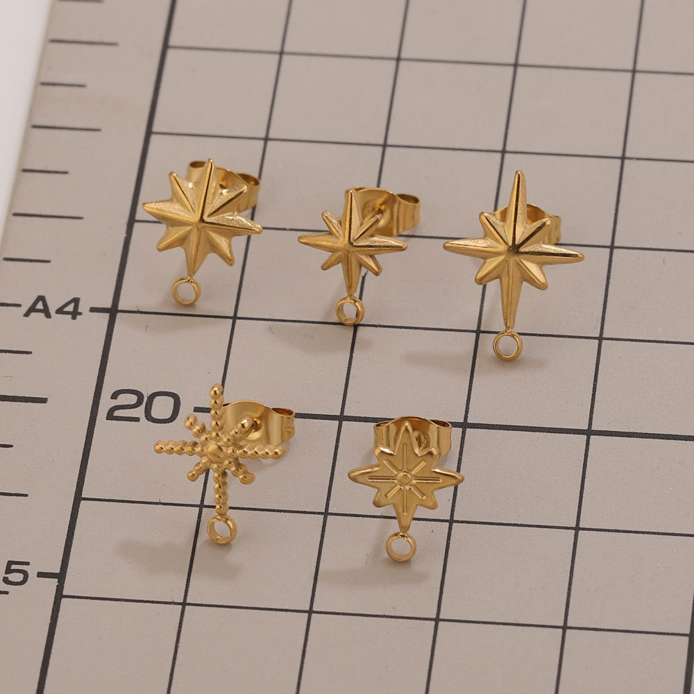 6 Stück Edelstahl-Stern-Ohrste – Jewelry Making Degree Bewertung und Preis