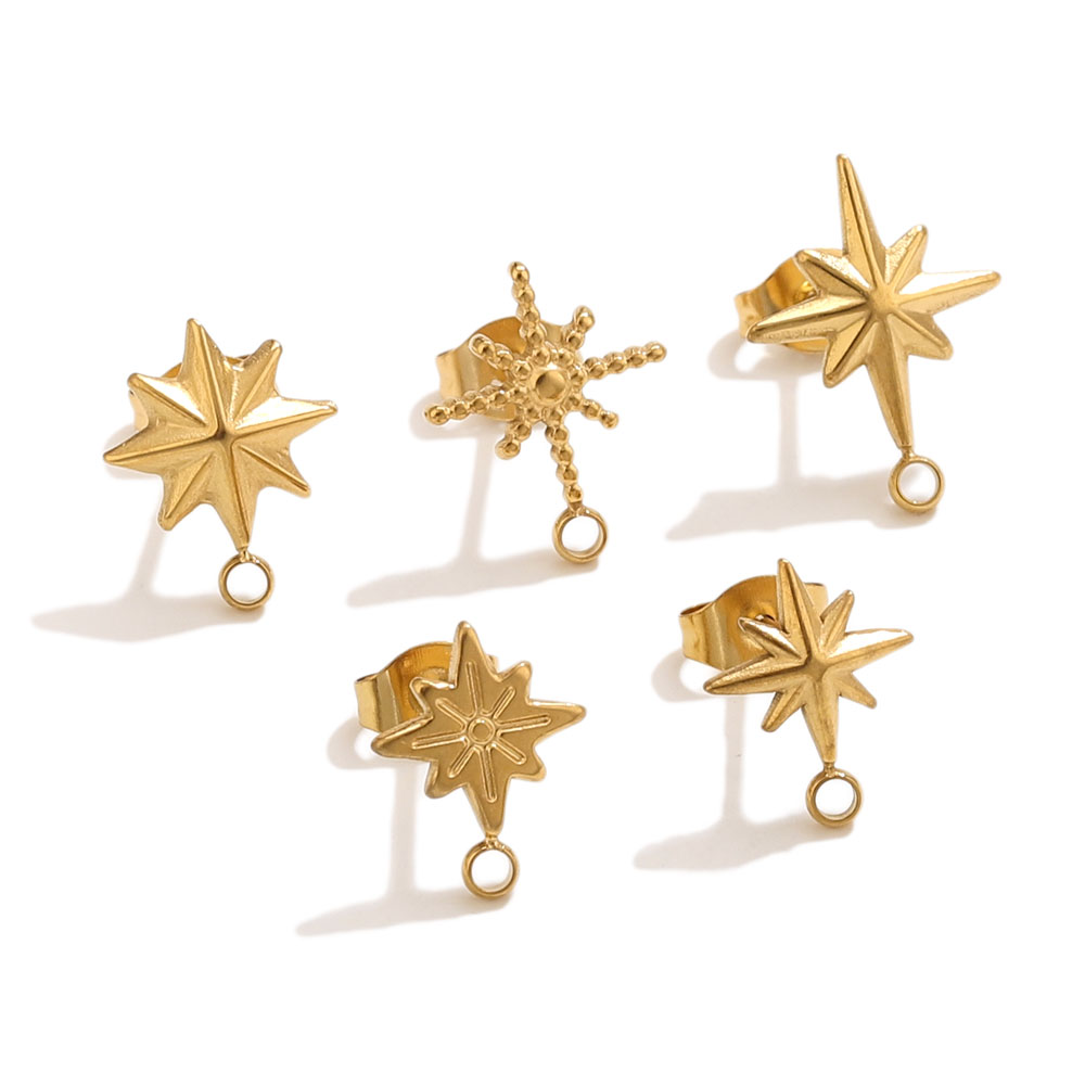 6 Stück Edelstahl-Stern-Ohrste – Jewelry Making Degree Bewertung und Preis