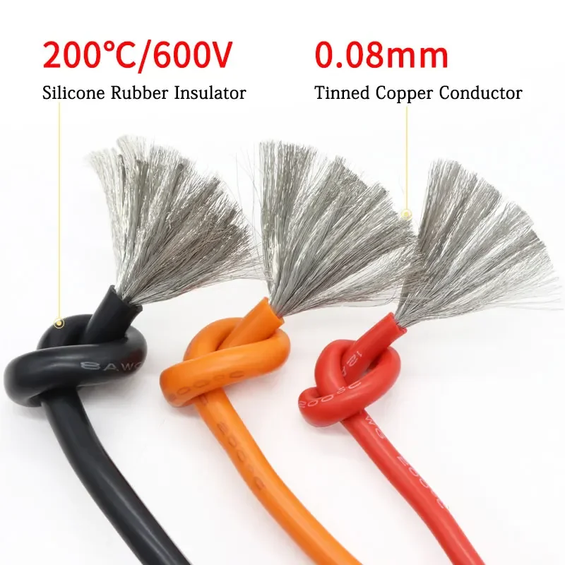 1M/5M Hitzebeständiges Kabel 3 – Wire 22 Gauge Copper Bewertung und Preis
