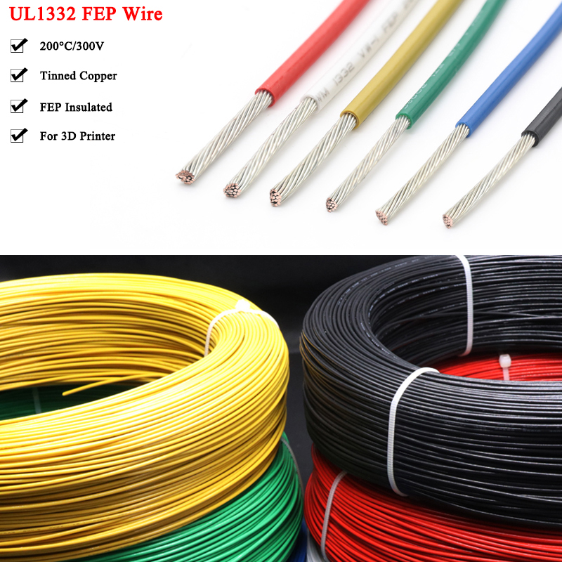 2/5/10 m UL1332 PTFE-Draht Hoc – Wire 22 Gauge Copper Bewertung und Preis