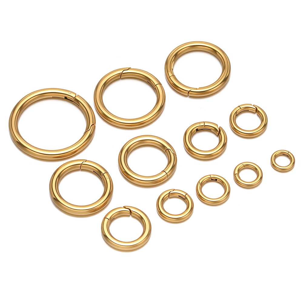 2 Teile/los Runde Federverschl – Jewelry Making Gold Bewertung und Preis