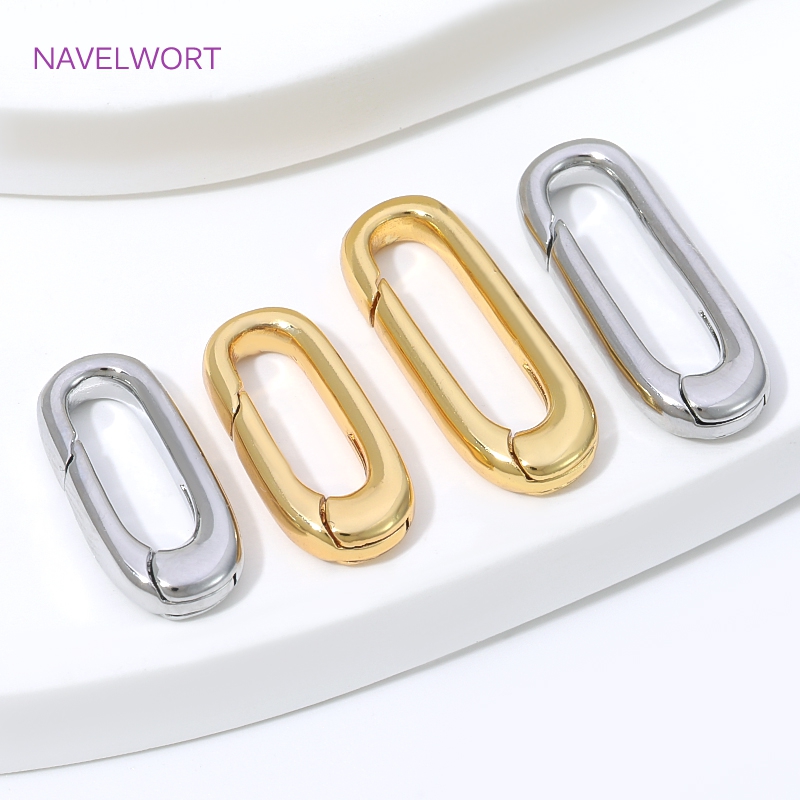 1/2/4 Stück 18K vergoldete ova – Jewelry Making Gold Bewertung und Preis