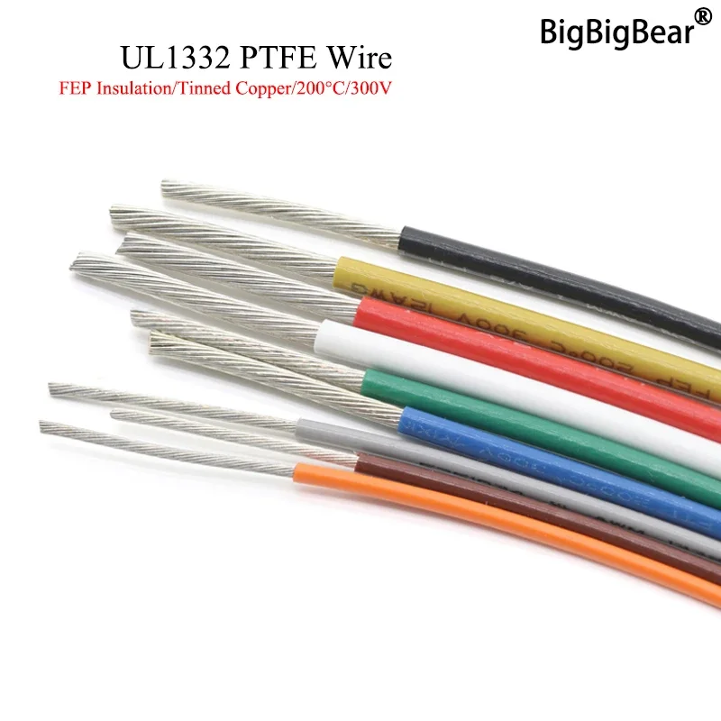 1M/5M UL1332 PTFE Draht 30/28/ – Wire 22 Gauge Copper Bewertung und Preis