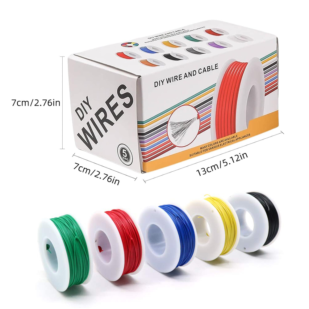 20–24 AWG Elektrodraht, flexib – Wire 22 Gauge Copper Bewertung und Preis