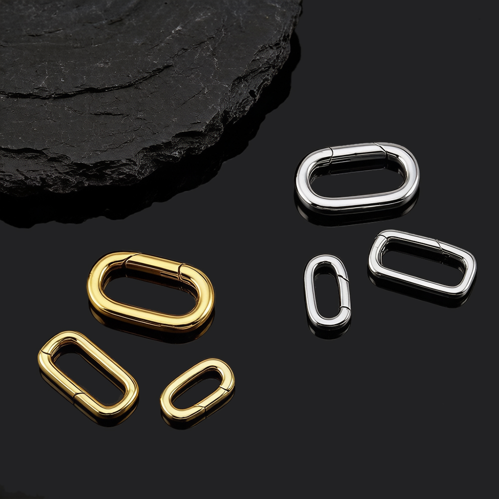 2 Stück 18K vergoldete ovale K – Jewelry Making Gold Bewertung und Preis